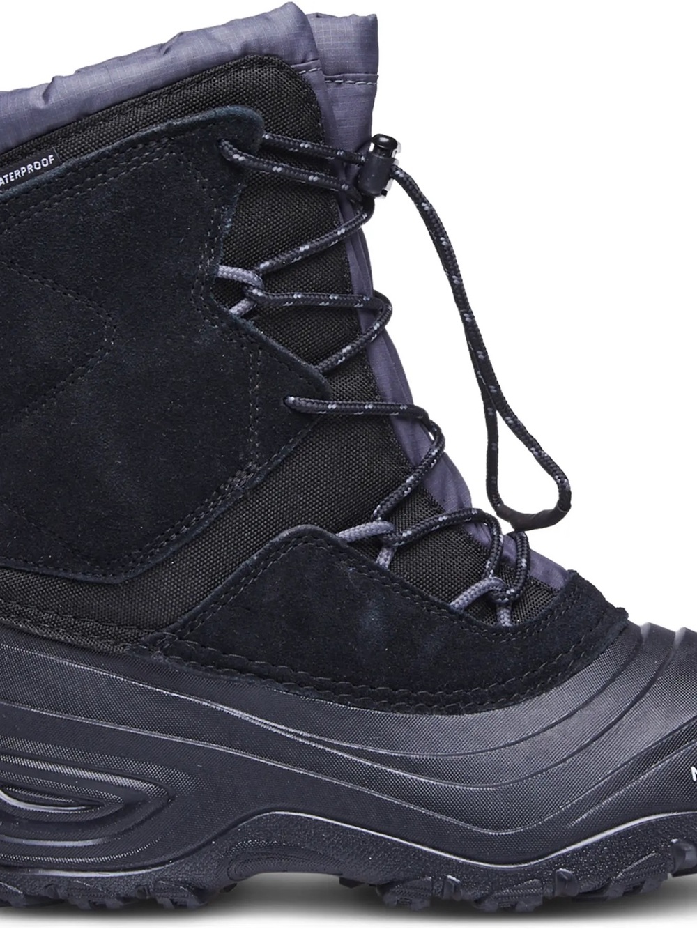 The North Face Kids Waterproof Winter Boots in Black and Dark Gray